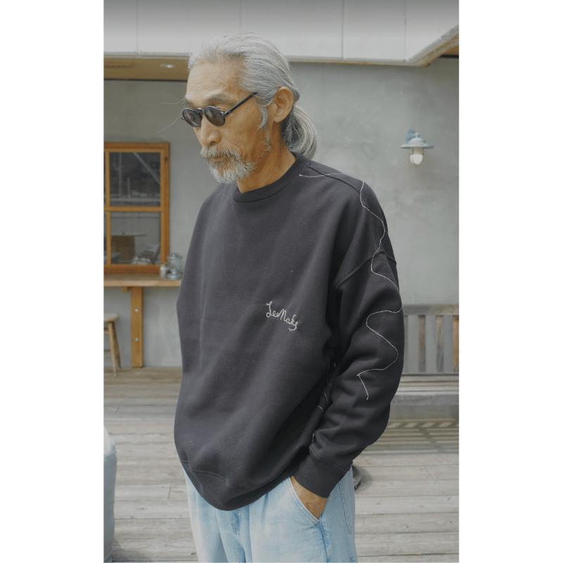 LeeMake, WAVE ST SWEAT(魚刺繍ver) | Purveyors