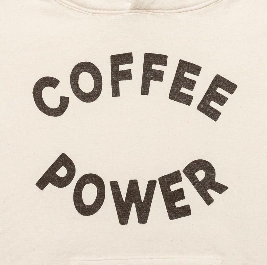 TACOMA FUJI RECORDS, COFFEE POWER HOODIE TACOMA FUJI RECORDS, COFFEE POWER HOODIE