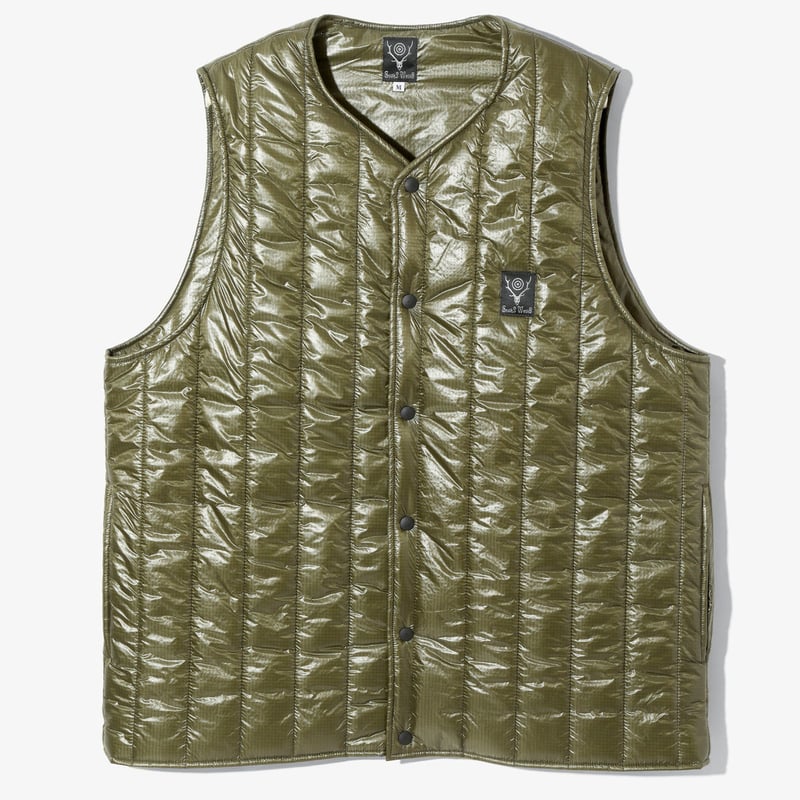 South2 West8, Quilted CN Vest - Nylon Ripstop |