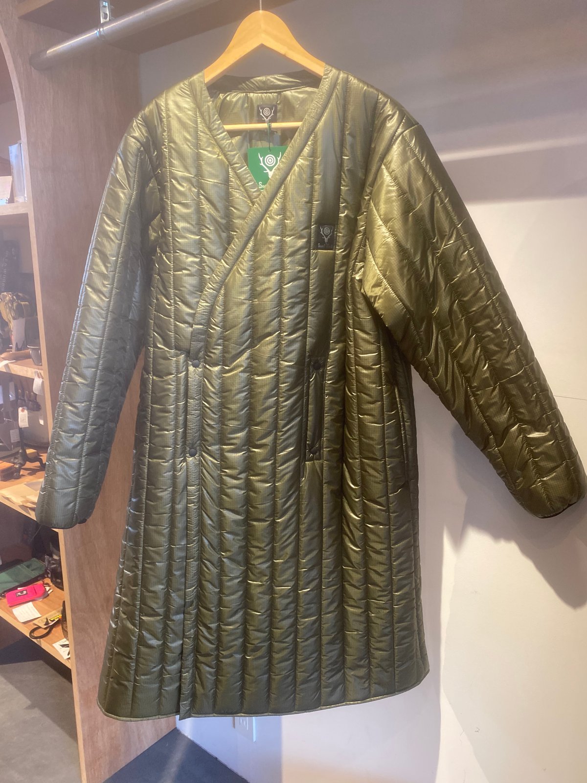 【未使用】South2 West8 V Neck Down Coat South2 West8 (サウスツーウエストエイト) V Neck Down Coat - C