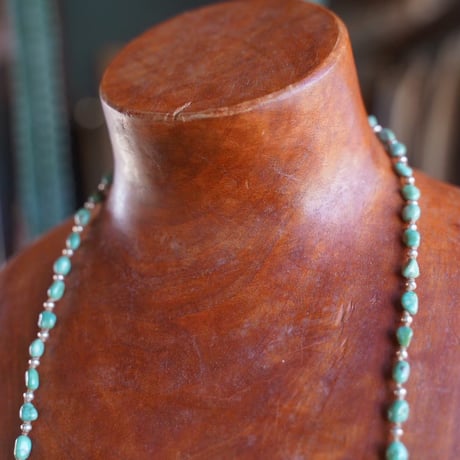 Sipilica,Turquoise & Silver Necklace/Mexican Turquoise