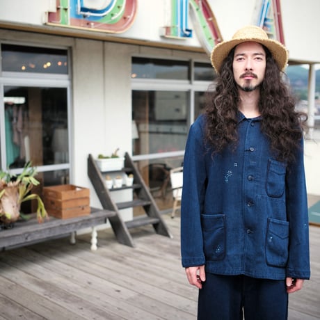 PURE SQUARE(pure2) NYLON BOXY JACKET 〈1〉 Moon Checks Jacquard Boxy Jacket • Marine Serre