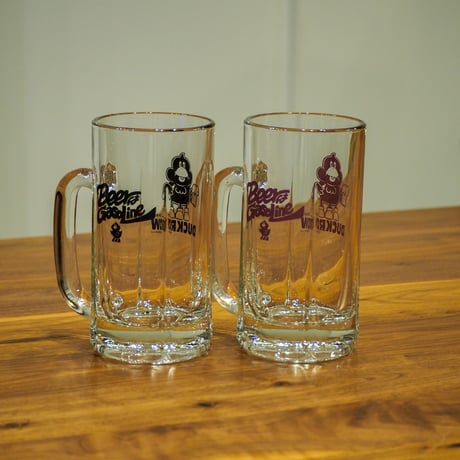 DUCKROW DEPART, BEERはGASOLINEビールジョッキ