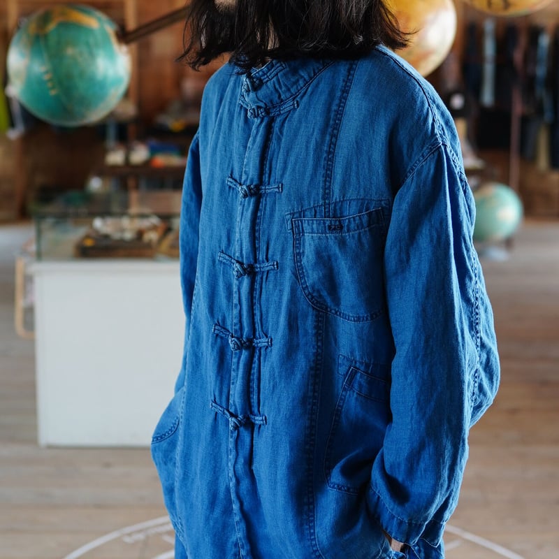 indigo linen chinese JKT porter classic-