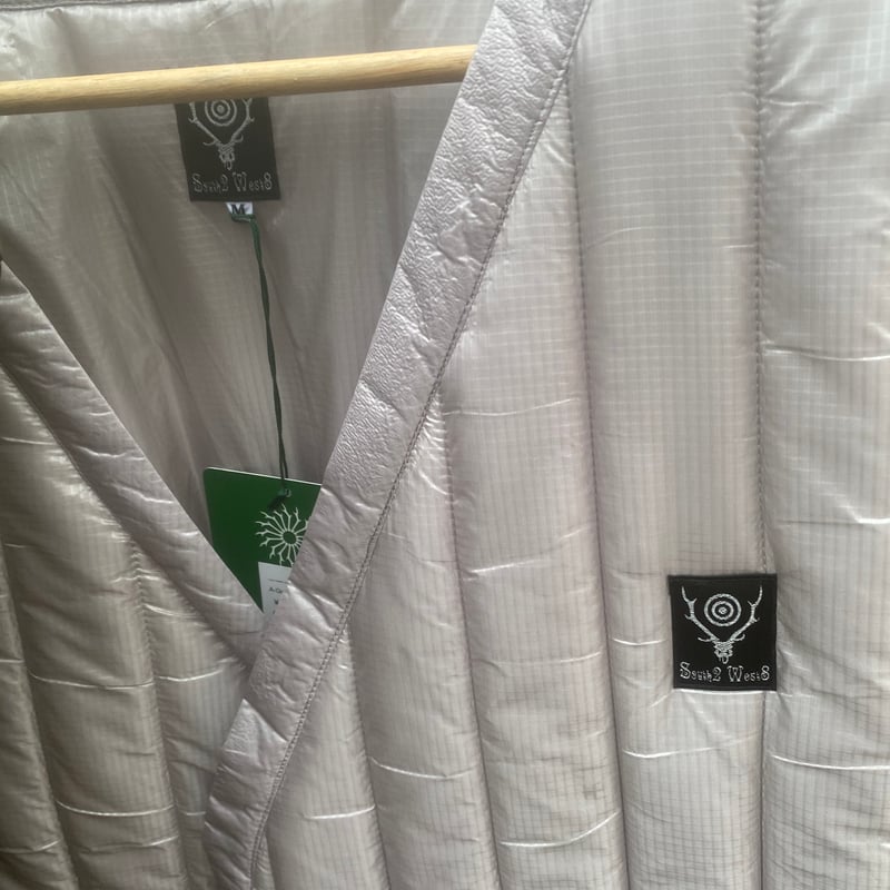 South2 West8, Quilted V Neck Coat Nylon Ripstop