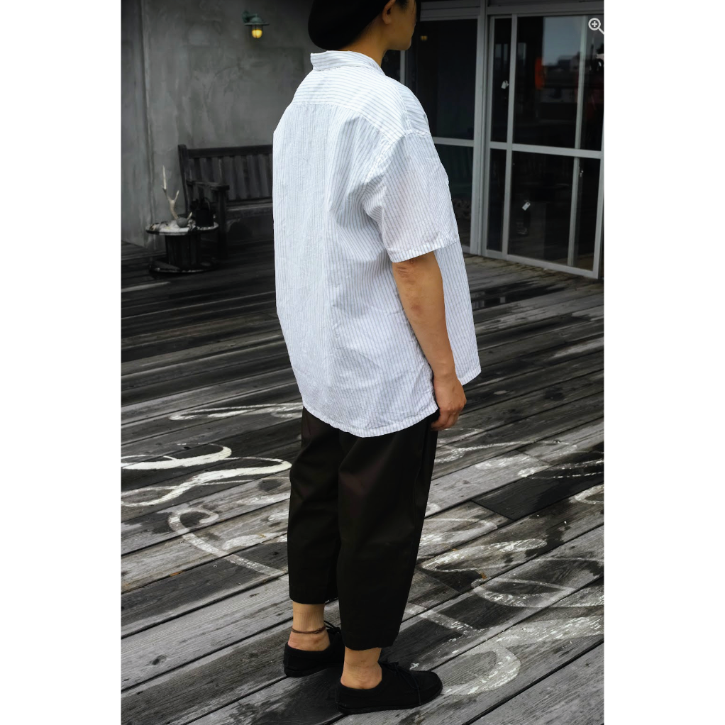 PORTER CLASSIC, KEROUAC GOLD STRIPE SHIRT | Pur PORTER CLASSIC, KEROUAC GOLD STRIPE SHIRT | Pur