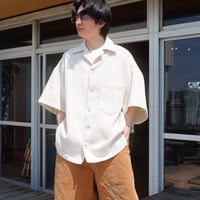 MONOSTEREO,Thermal Bath Waffle Oversized Shirt