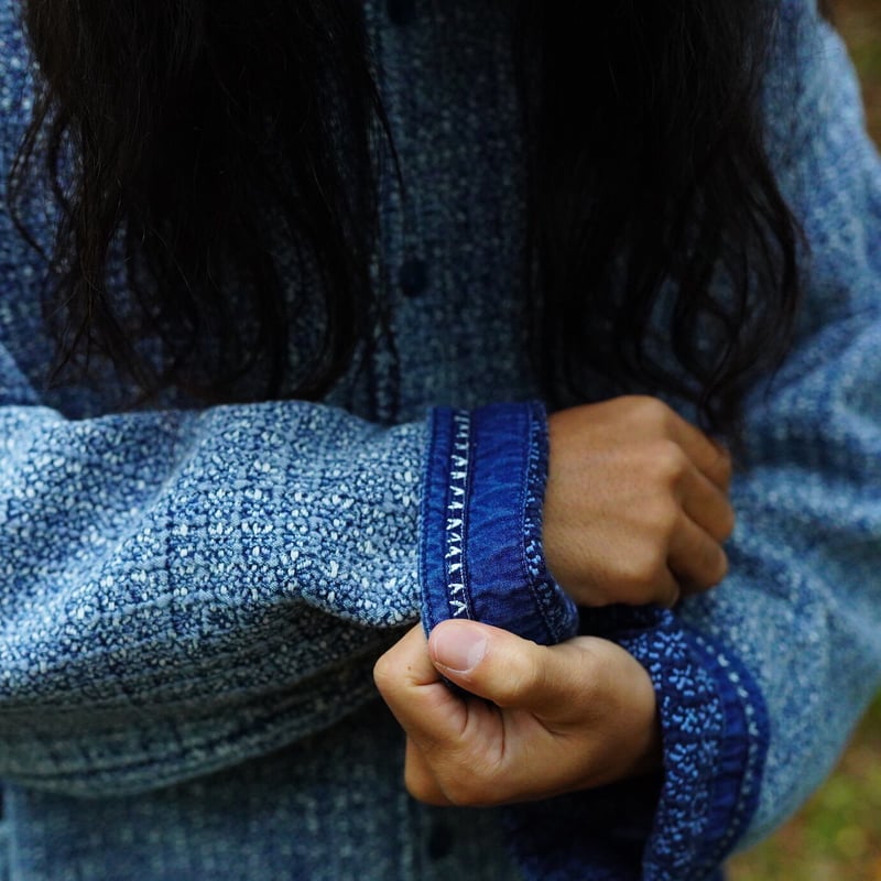 PORTER CLASSIC, KOGIN SHIRT JACKET (WHITE CUSTO