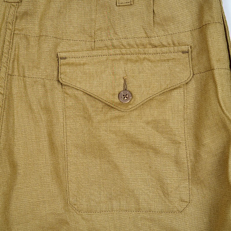 Nigel Cabourn,FIELD SHORT LINEN BASKET | Purveyors