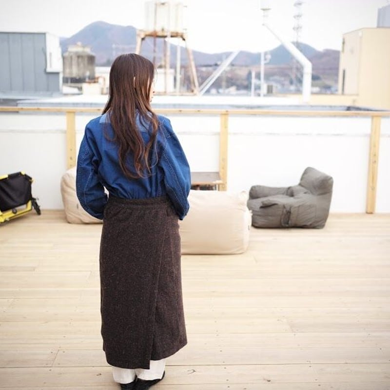 美品 アシードンクラウド ゴブラン生地/ツイード エプロンスカート 日本製 Nigel Cabourn,Apron Donegal Tweed | Purveyors