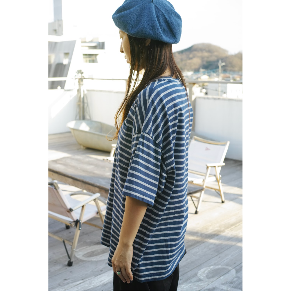 PORTER CLASSIC, BEATNIK BORDER T-SHIRT | Purveyors