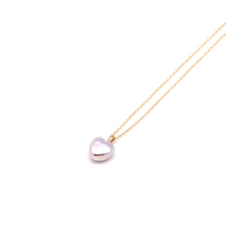 PORTER CLASSIC, NATURAL HEART PEARL GOLD NECKLACE