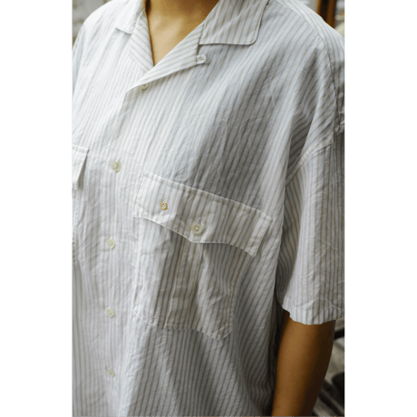 PORTER CLASSIC, KEROUAC GOLD STRIPE SHIRT