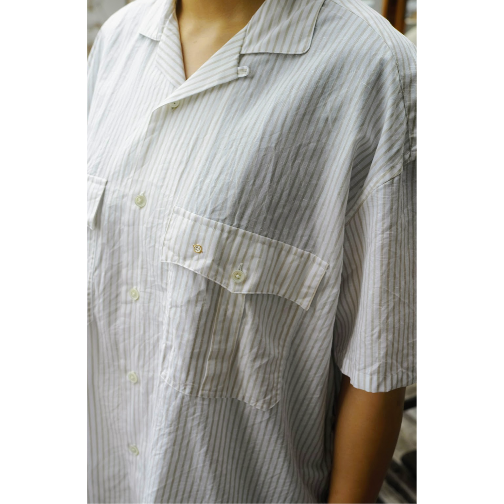 PORTER CLASSIC, KEROUAC GOLD STRIPE SHIRT | Pur