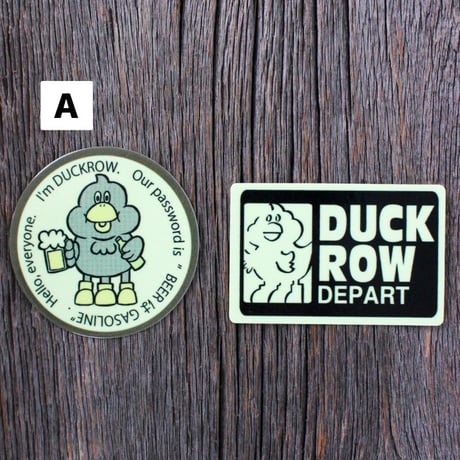 DUCKROW DEPART, 蓄光ステッカー