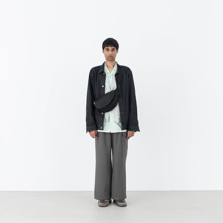 FADEN, Destoryed U half moon bag 「004_Janis」