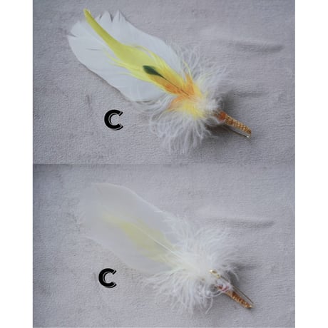She Dances on Water, Unique and individual Feather Hat Pin