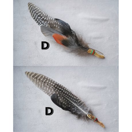She Dances on Water, Unique and individual Feather Hat Pin