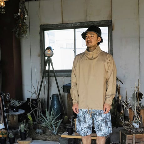 Monitaly, Drop Crotch Shorts, Cotton Print Floral Turq