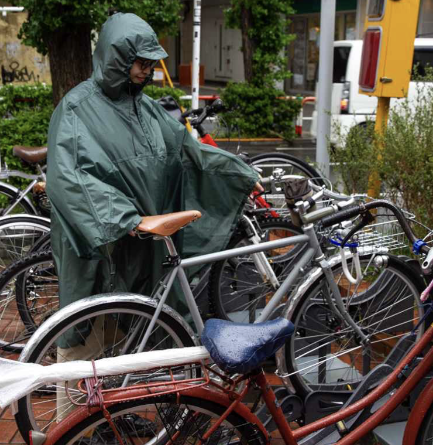 FAIRWEATHER* packable rain poncho (navy) - BLUE LUG GLOBAL