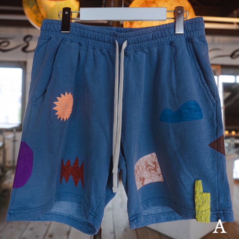 パンツ TALKING PRINT SHORTS S musica print works スウェットショートパンツ | Purveyors