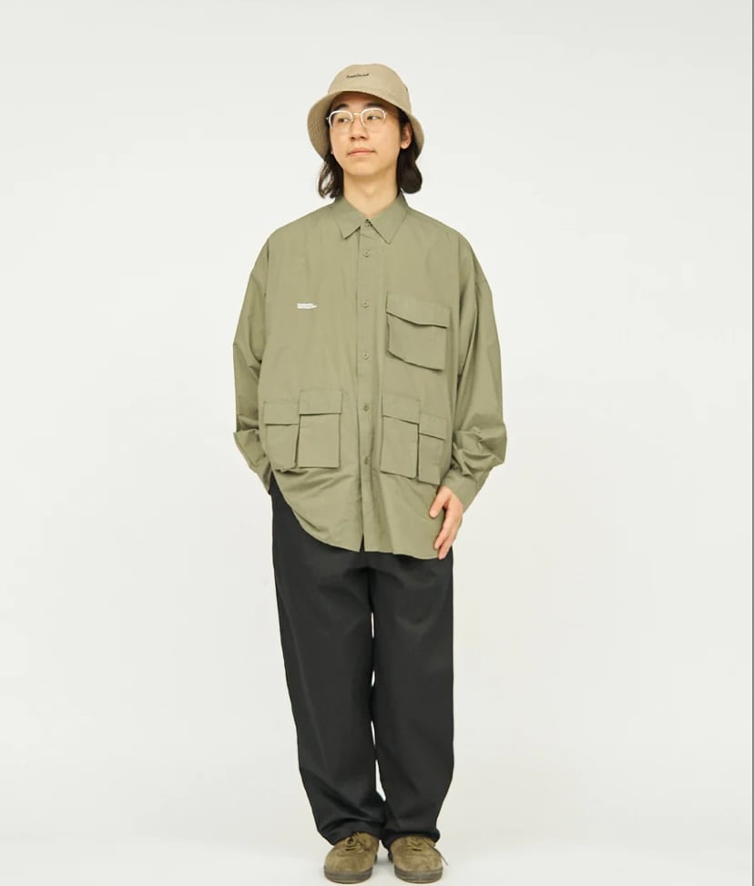 FreshService, NYLON TAFFETA MULTI POCKET SHIRT 