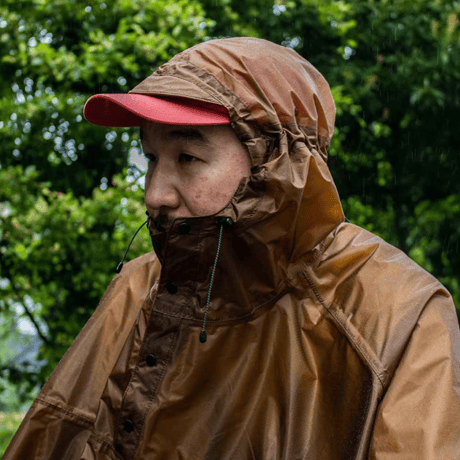 FAIRWEATHER, packable rain poncho