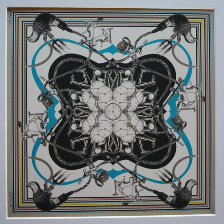 AlexanderLeeChang, draw and collage 25(Woodworks)