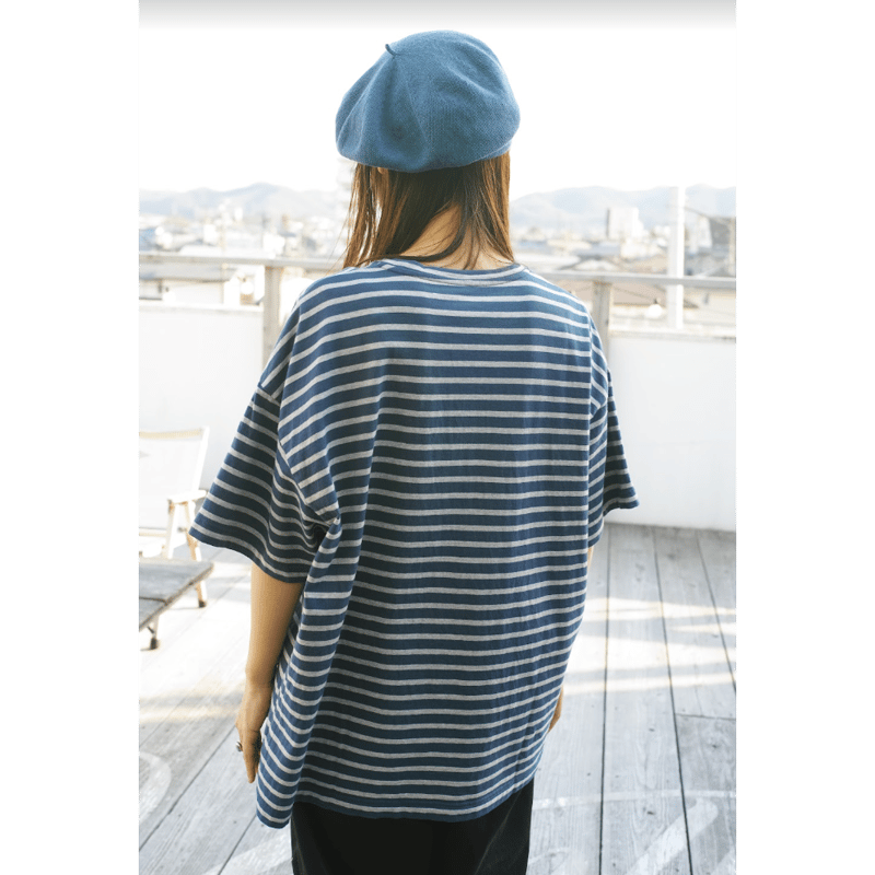 トップス PORTER CLASSIC BEATNIK BORDER T-SHIRT PORTER CLASSIC, BEATNIK BORDER T-SHIRT | Purveyors