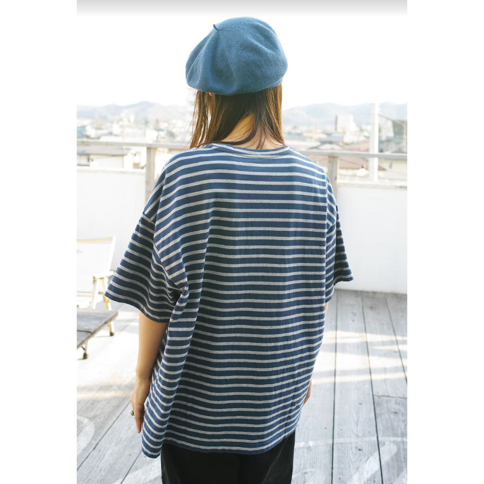 トップス PORTER CLASSIC BEATNIK BORDER T-SHIRT PORTER CLASSIC, BEATNIK BORDER T-SHIRT | Purveyors