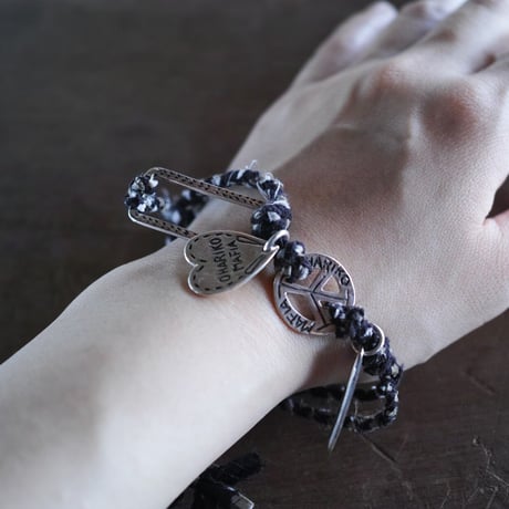 PORTER CLASSIC, OHARIKO MAFIA HAGIRE BRACELET W/SILVER
