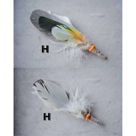 She Dances on Water, Unique and individual Feather Hat Pin