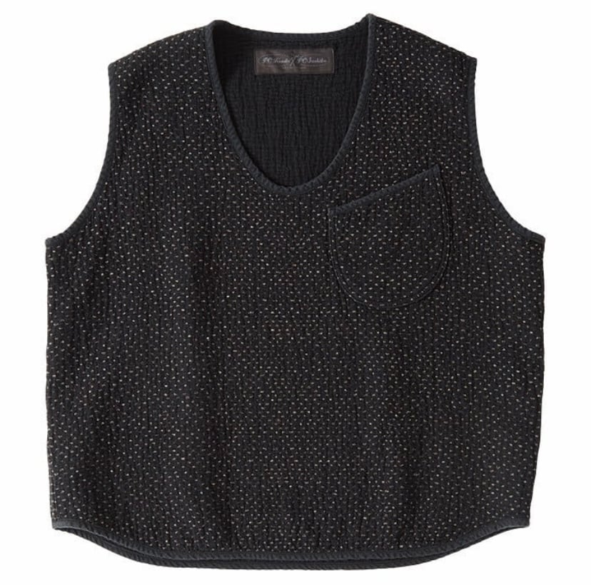 PORTER CLASSIC, NEW SASHIKO PULLOVER VEST | Pur