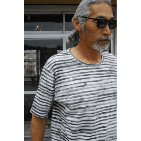 PORTER CLASSIC, ARTIST BORDER T-SHIRT