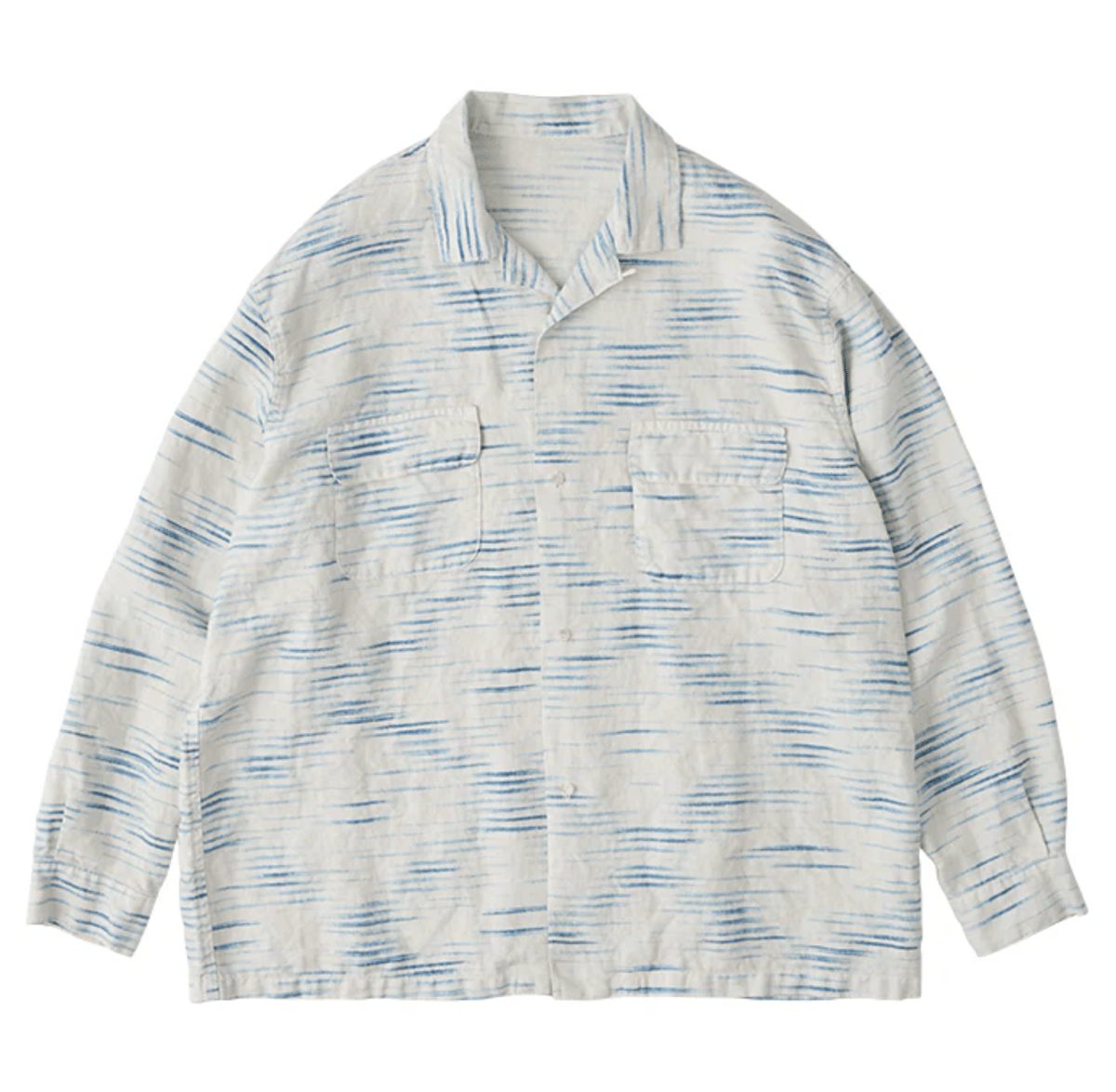 PORTER CLASSIC, OLD FRANCE INDIGO PRINT LONG SH
