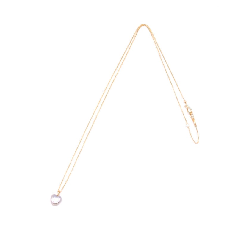 PORTER CLASSIC, NATURAL HEART PEARL GOLD NECKLA