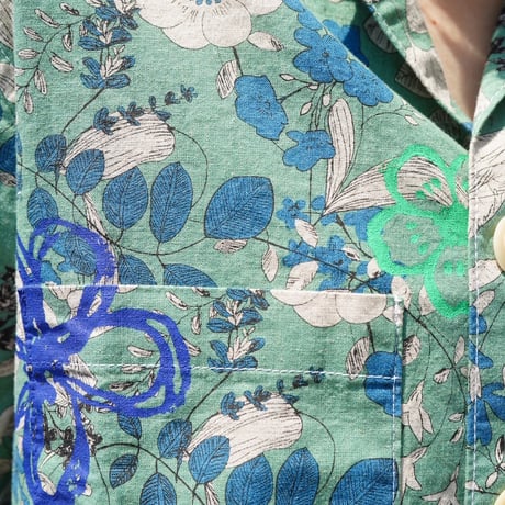 MONOSTEREO,Greenhouse Floral Stamped SS Shirt
