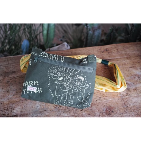 PORTER CLASSIC, OHARIKO MAFIA MILITARY MINI SHOULDER BAG