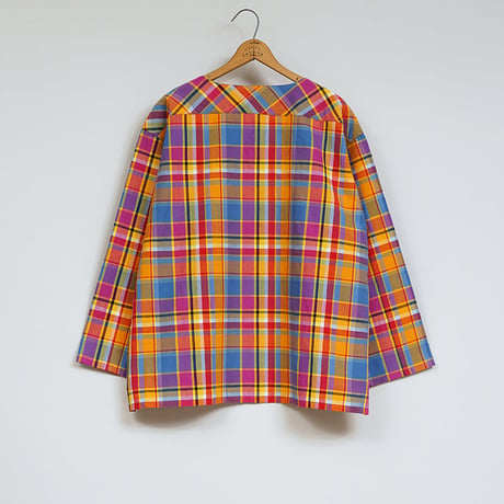 Nigel Cabourn×ORIGINAL MADRAS TRADING COMPANY,Rib V Neck