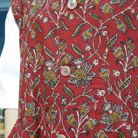 South2 West8,Sleeveless V Neck Dress -Batik Prinred