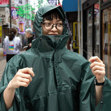 FAIRWEATHER, packable rain poncho