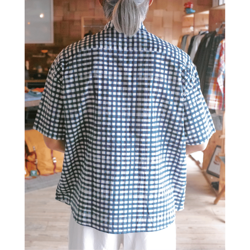 PORTER CLASSIC, BEAT WRITER 水彩 GINGHAM SHIRT | PORTER CLASSIC, BEAT WRITER 水彩 GINGHAM SHIRT |