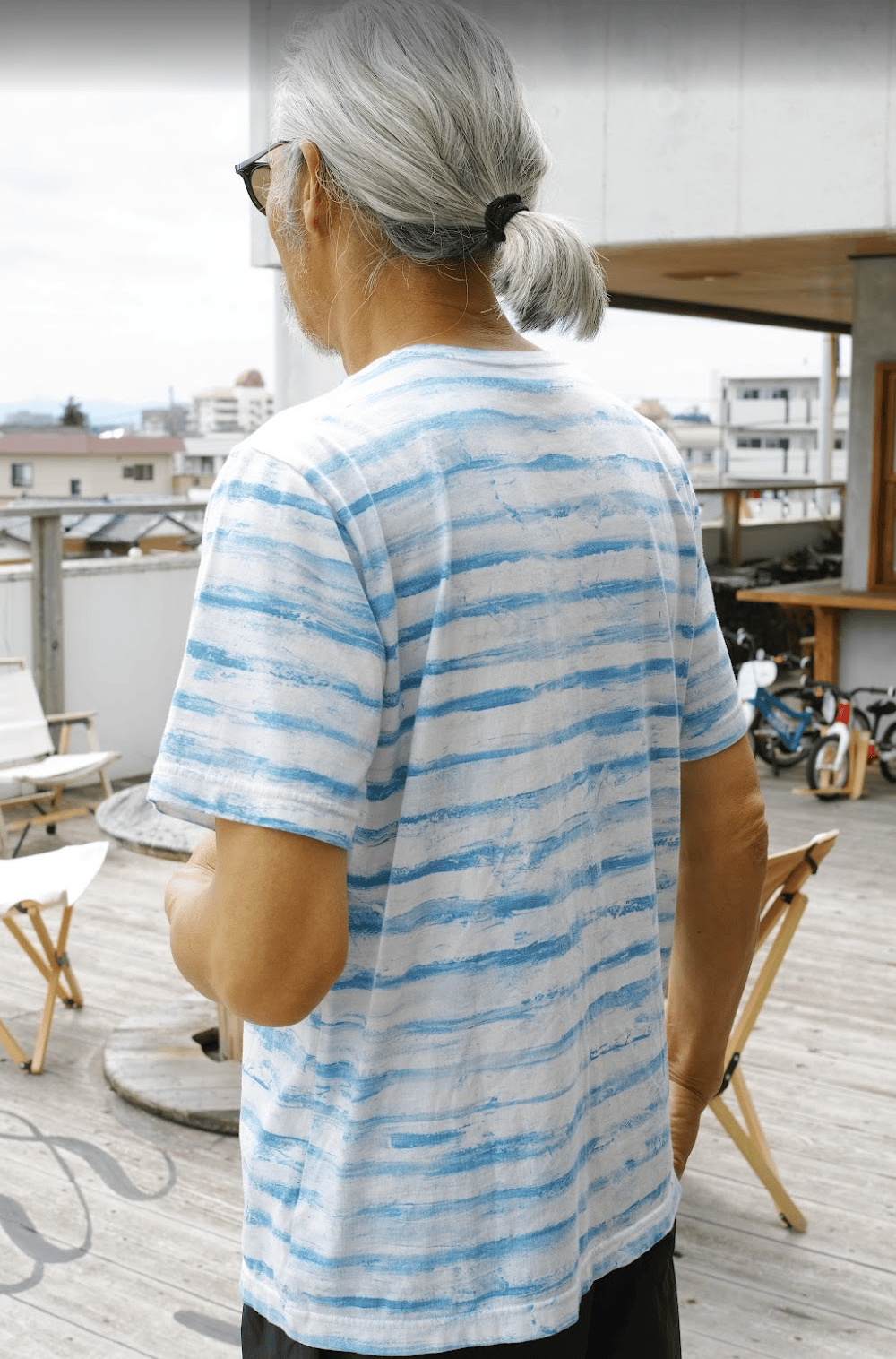 PORTER CLASSIC, ARTIST BORDER T-SHIRT | Purveyors