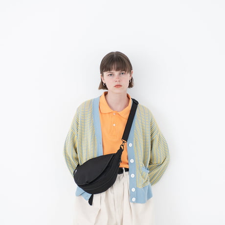 FADEN, Destoryed U half moon bag 「004_Janis」