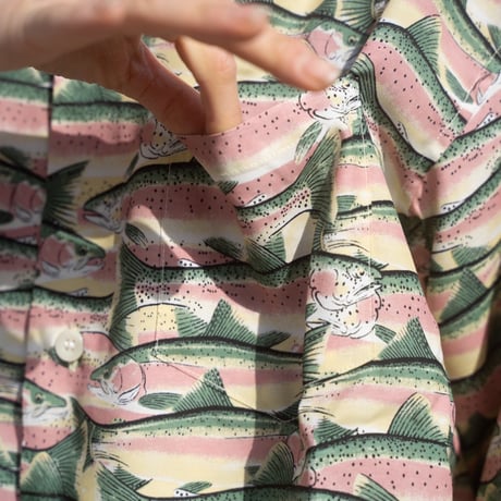 South2 West8, S/S Open Collar Shirt-Trout