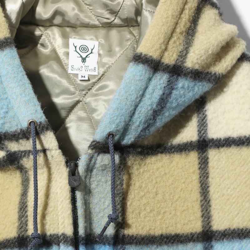 South2 West8, Zipped Work Hoody - Wool Brushed South2 West8, Zipped Work Hoody - Wool Brushed