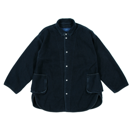 PORTER CLASSIC, KENDO SHIRT JACKET W/SILVER BUTTONS