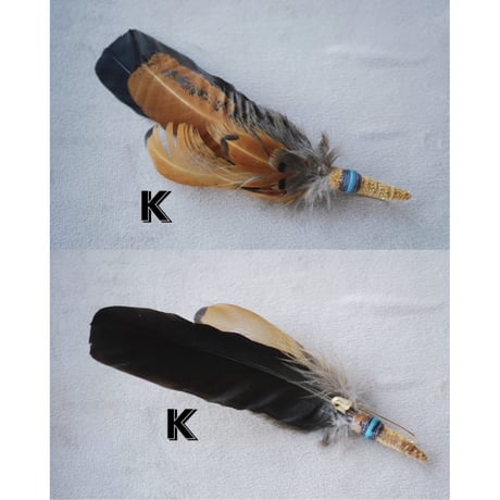 She Dances on Water, Unique and individual Feather Hat Pin