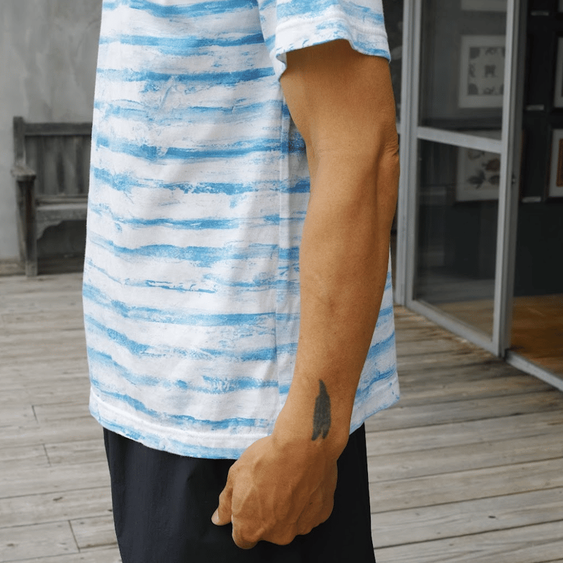 PORTER CLASSIC, ARTIST BORDER T-SHIRT | Purveyors