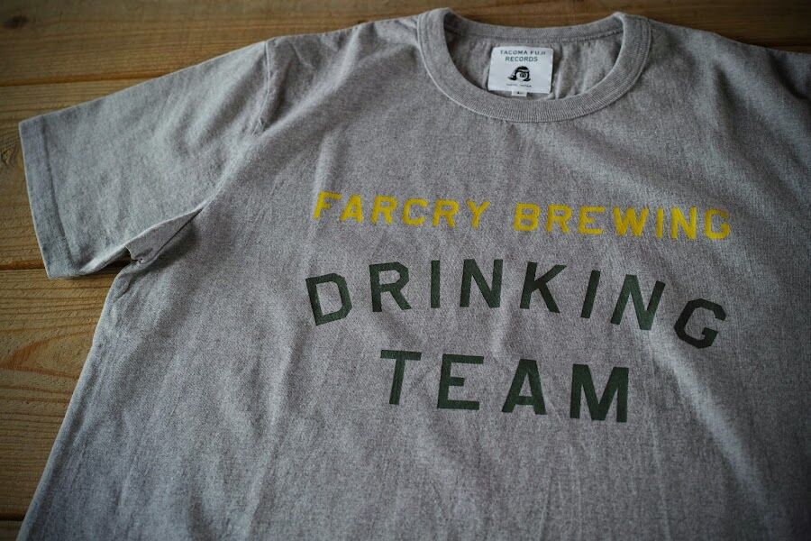 TACOMA FUJI RECORDS, FARCRY DRINKING TEAM TEE 2